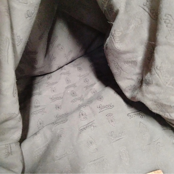 Gucci Tan and Brown Monogram large Shoulder Bag - Picture 6 of 15